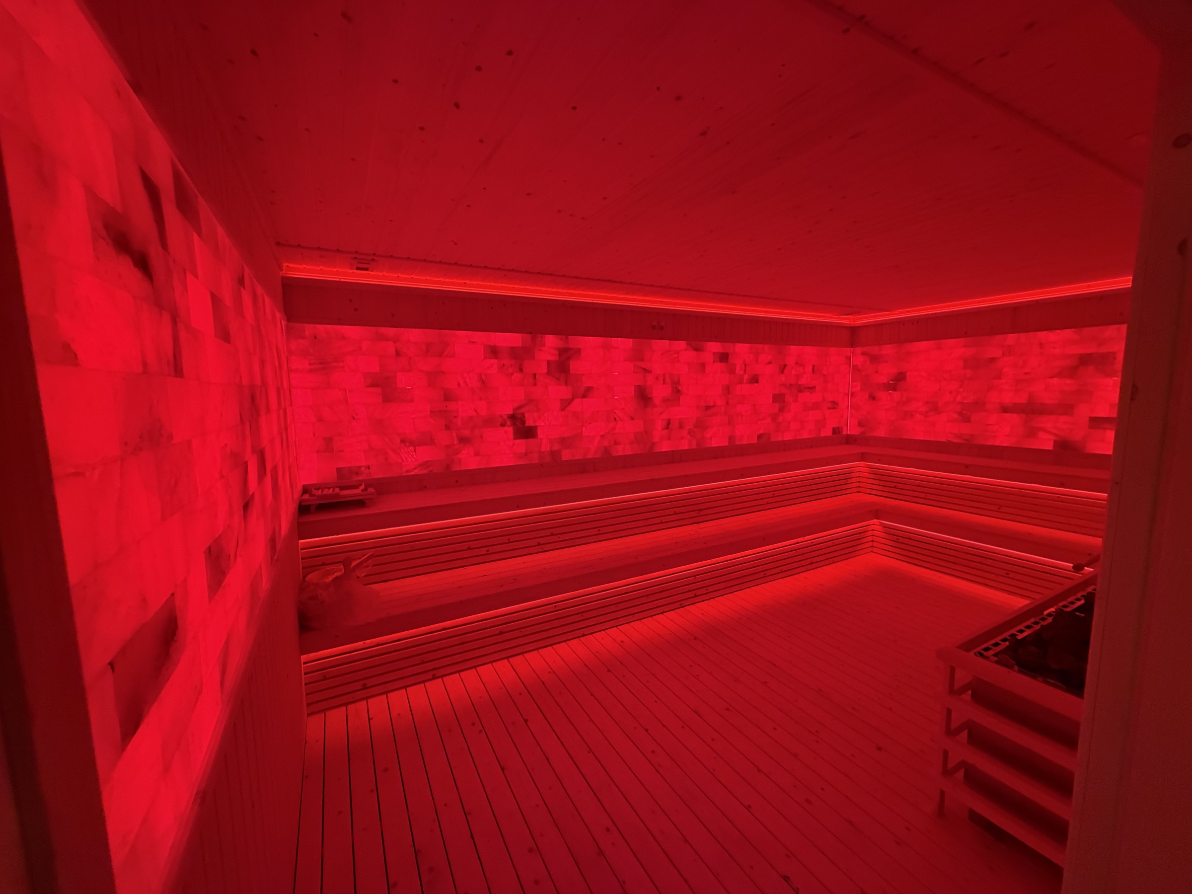 Himalayan salt infrared sauna in the EMPOWER Recovery Zone